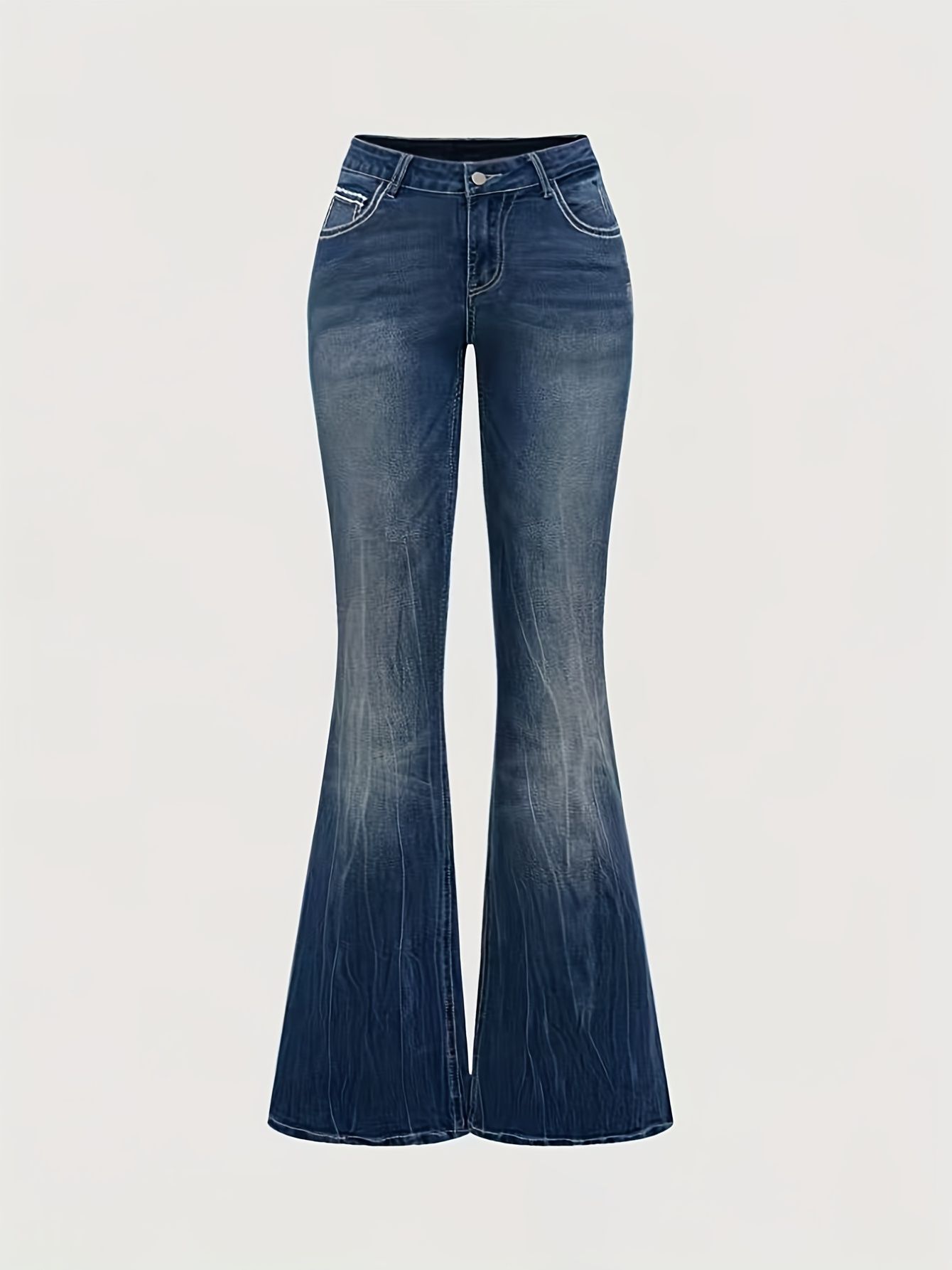 Embroidery Effect - Meistverkaufte Mid-Rise Jeans mit Stickerei und