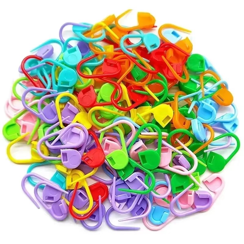 Stitch Marker Ring - Strick- und Häkelmarkierer, Verriegelbare Maschenmarkierer, Nadelclips,