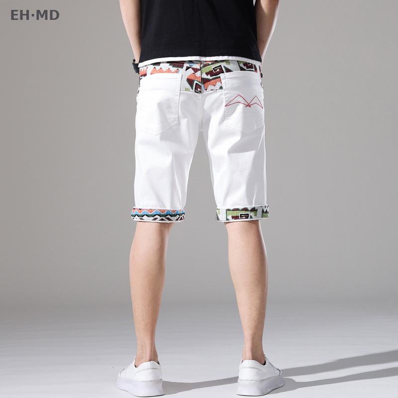 Embroidery Effect - Sommer Neue Gestickte Loch Männer Weiß