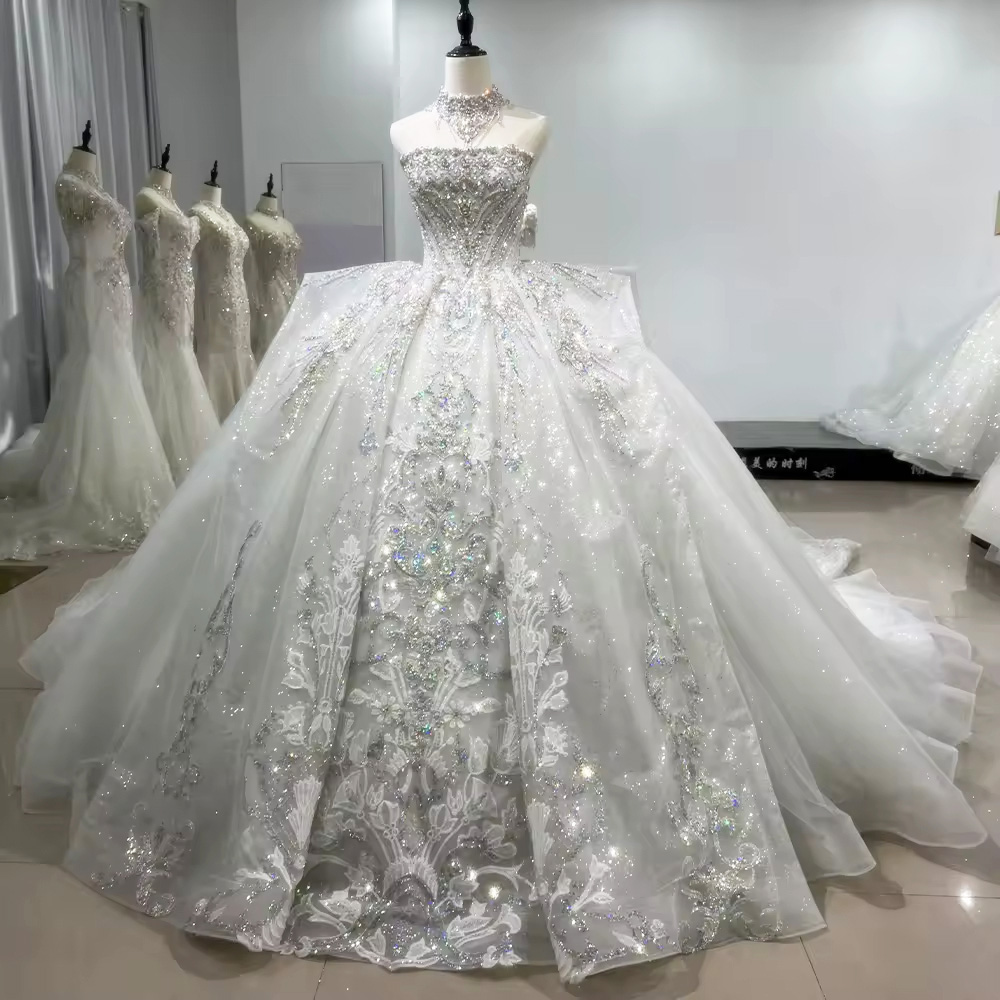 Embroidery Organza - Robes De Mariée 2026 Trägerloses Hochzeitskleid