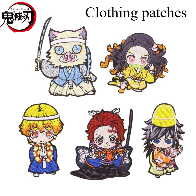 Embroidery Patches - Dämonentöter Kamado Tanjirou Kamado Nezuko Anime