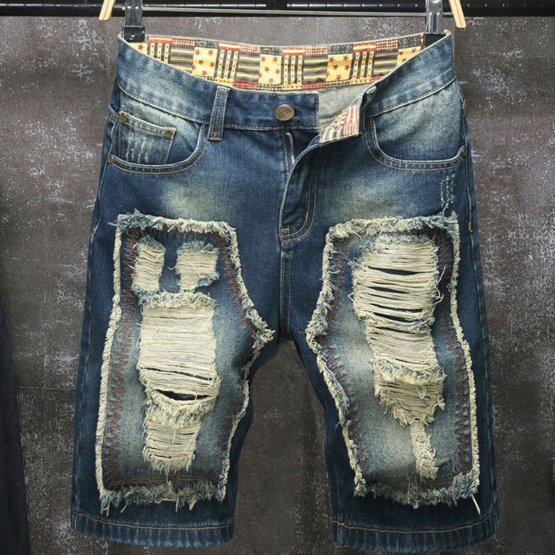 Embroidery Patches - Neue Jeans-Shorts im europäischen und amerikanischen