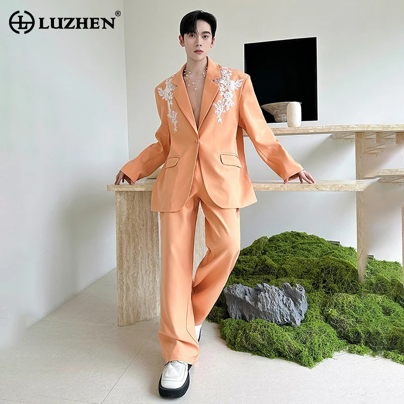 Embroidery In The Piece - LUZHEN Frühjahr Neu Elegantes Luxuriöses Zweiteiler-Set