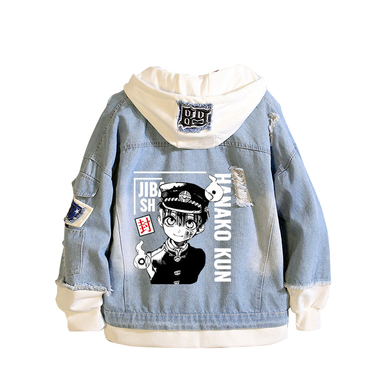 Wc-Gebunden Hanako-kun Demin J – Embroidery Jacket Jeans Bewertung und Preis
