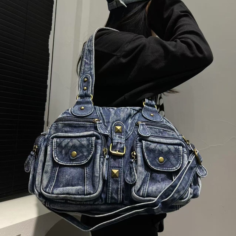Modische Denim-Einkaufstasche  – Embroidery Class Bewertung und Preis