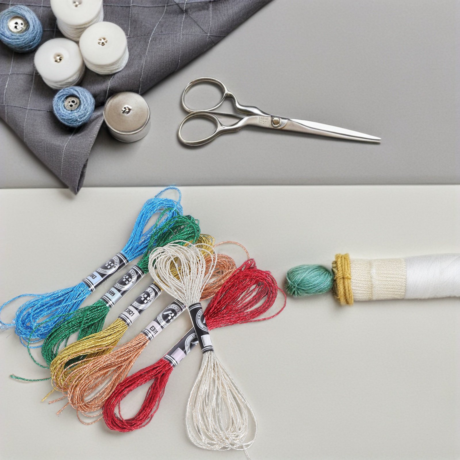 6 Stück luxuriöser metallische – Embroidery Floss Bewertung und Preis