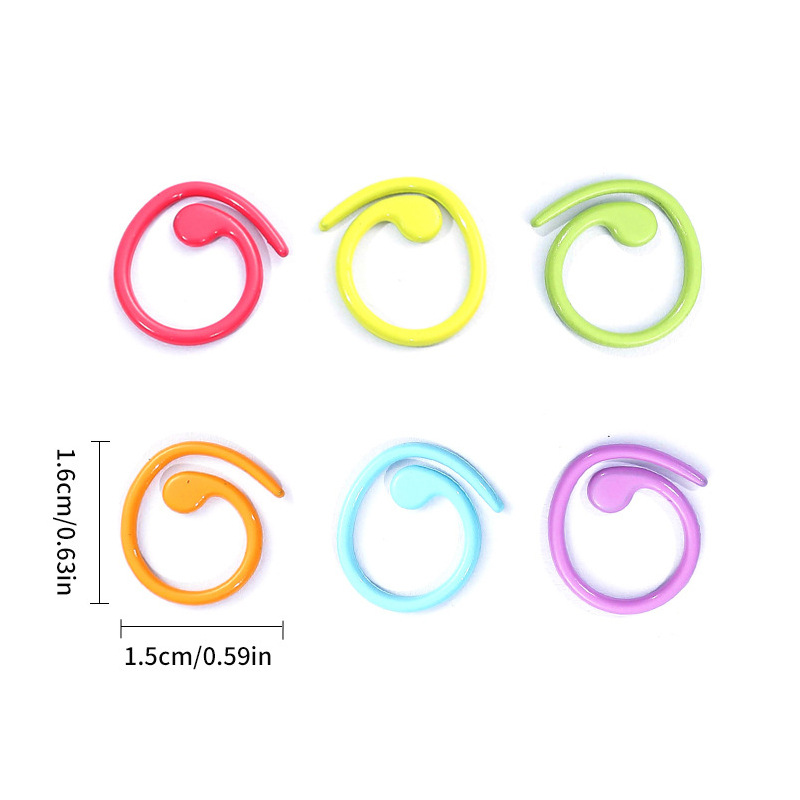 Metallstichmarker, spiralförmi – Stitch Marker Ring Bewertung und Preis
