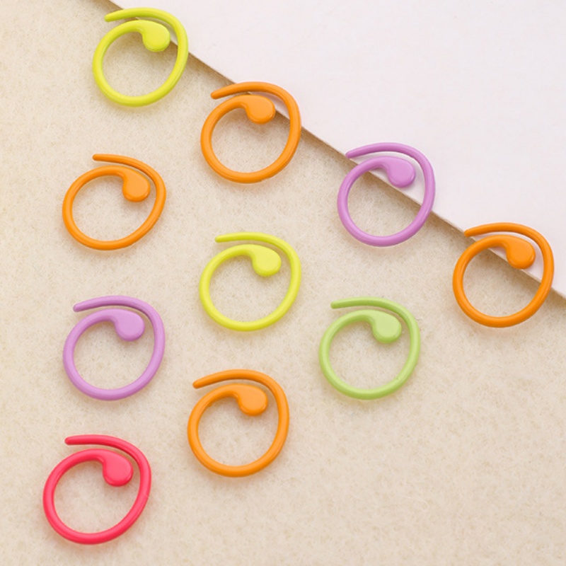 Metallstichmarker, spiralförmi – Stitch Marker Ring Bewertung und Preis