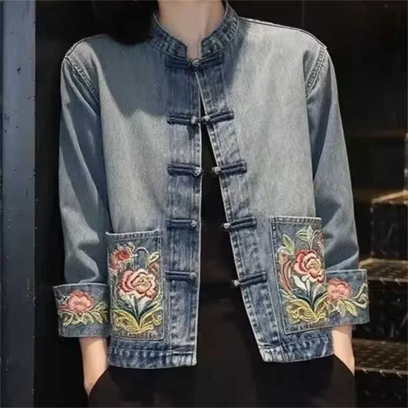 Frühling Herbst Wunderschöne B – Embroidery Jacket Jeans Bewertung und Preis
