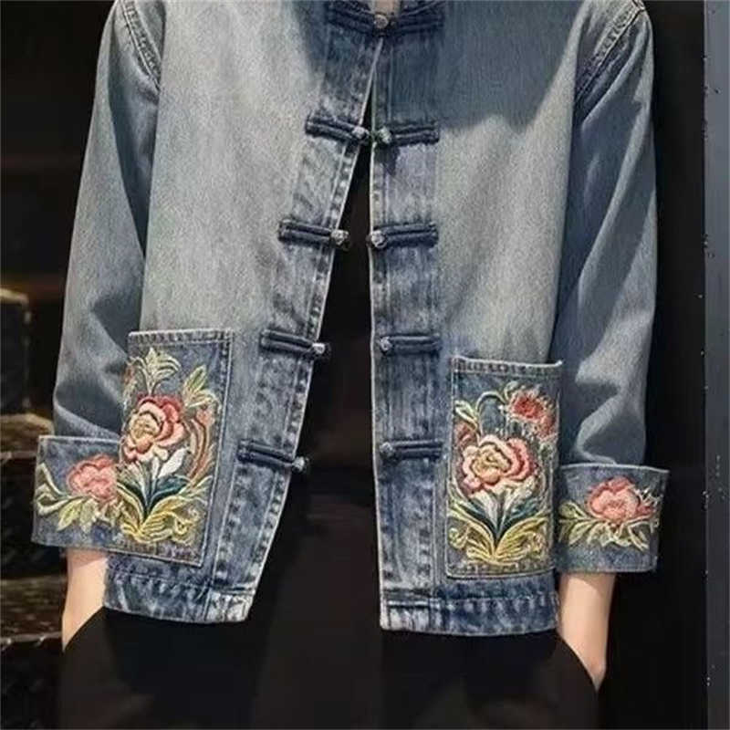 Frühling Herbst Wunderschöne B – Embroidery Jacket Jeans Bewertung und Preis