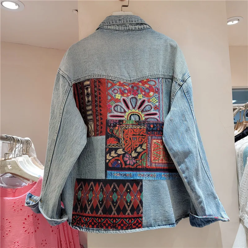 Vintage Blau Stickerei Verstär – Embroidery Jacket Jeans Bewertung und Preis