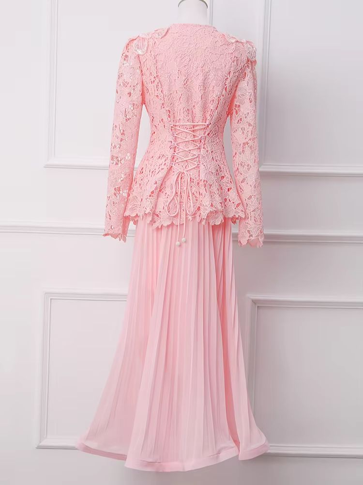 Damen Burgunder Spitzen-2-Teil – Embroidery In The Piece Bewertung und Preis