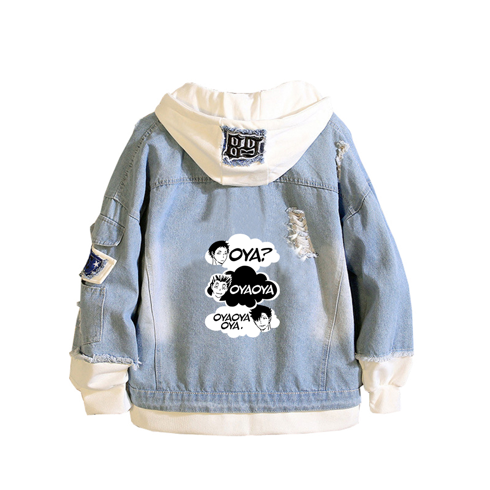 Haikyuu Karasuno VBC Druck Fra – Embroidery Jacket Jeans Bewertung und Preis