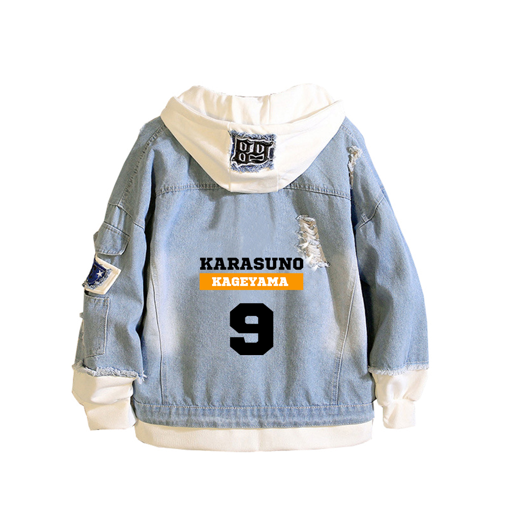 Haikyuu Karasuno VBC Druck Fra – Embroidery Jacket Jeans Bewertung und Preis