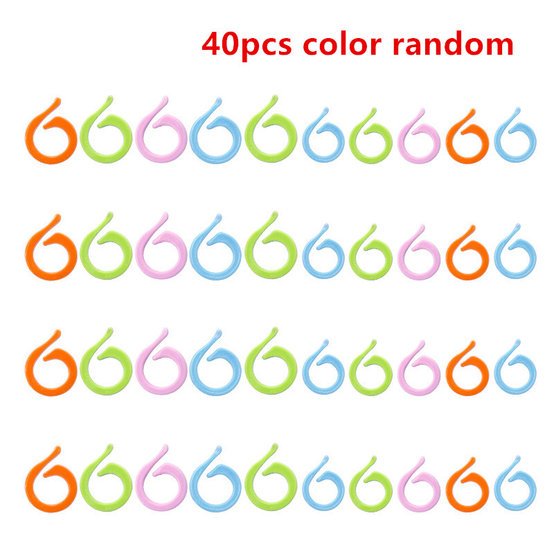 40 Stück (20S+20L) Plastik-Mas – Stitch Marker Ring Bewertung und Preis