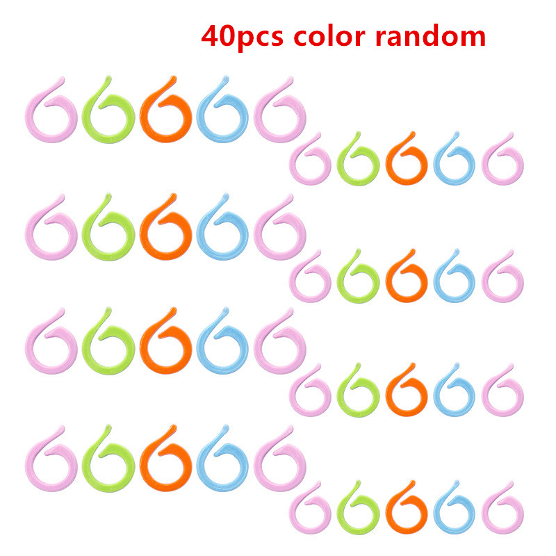 40 Stück (20S+20L) Plastik-Mas – Stitch Marker Ring Bewertung und Preis