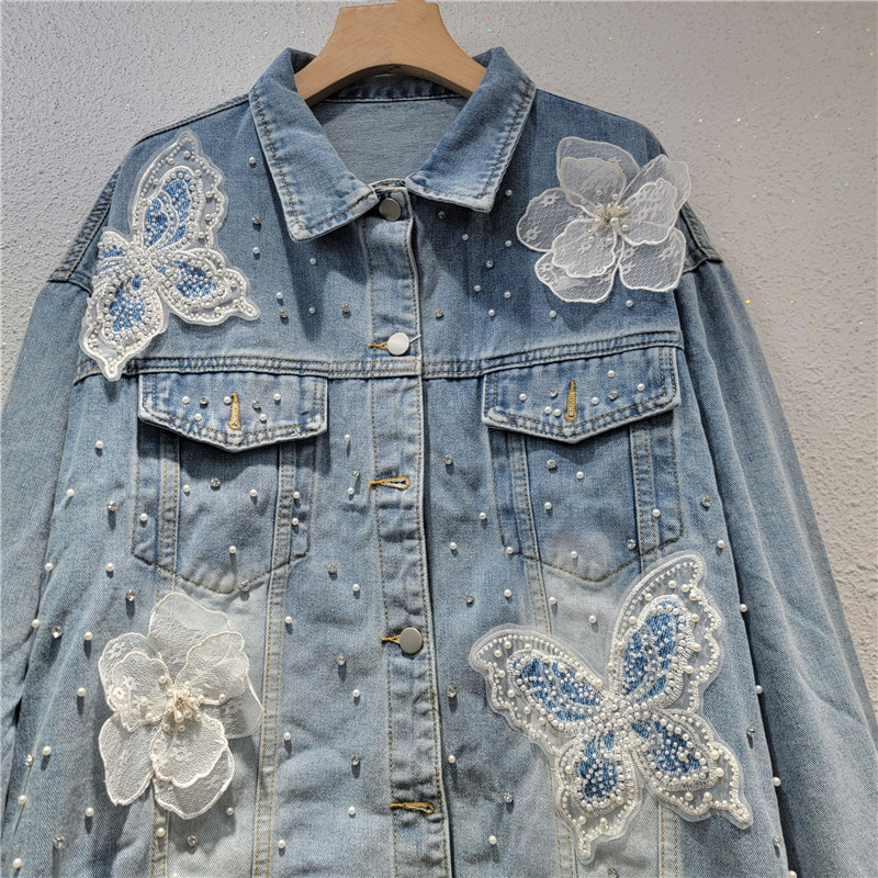 2026 Frühling Herbst Koreanisc – Embroidery Jacket Jeans Bewertung und Preis