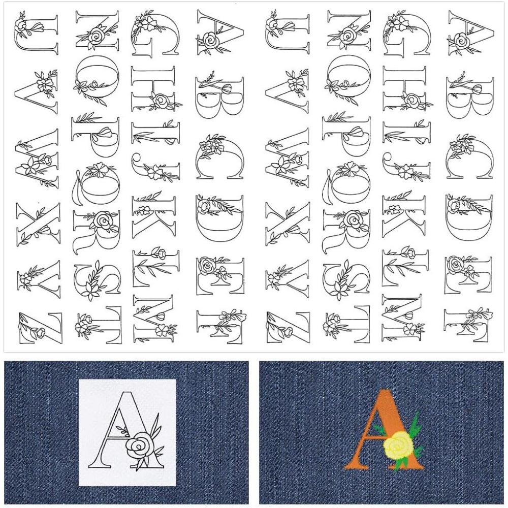 104 Stück Buchstaben-Stickerei – Embroidery Initials Bewertung und Preis