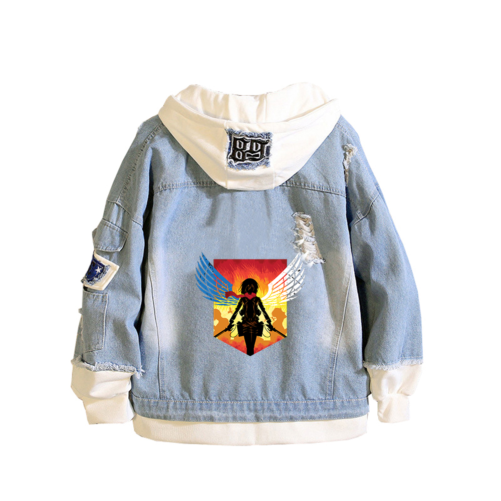 Angriff auf Titan Anime Denim  – Embroidery Jacket Jeans Bewertung und Preis