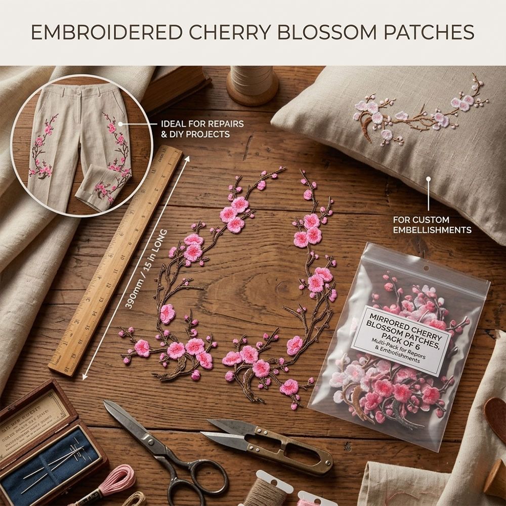 DIY Kirschblüten-Aufnäher zum  – Embroidery Patches Bewertung und Preis