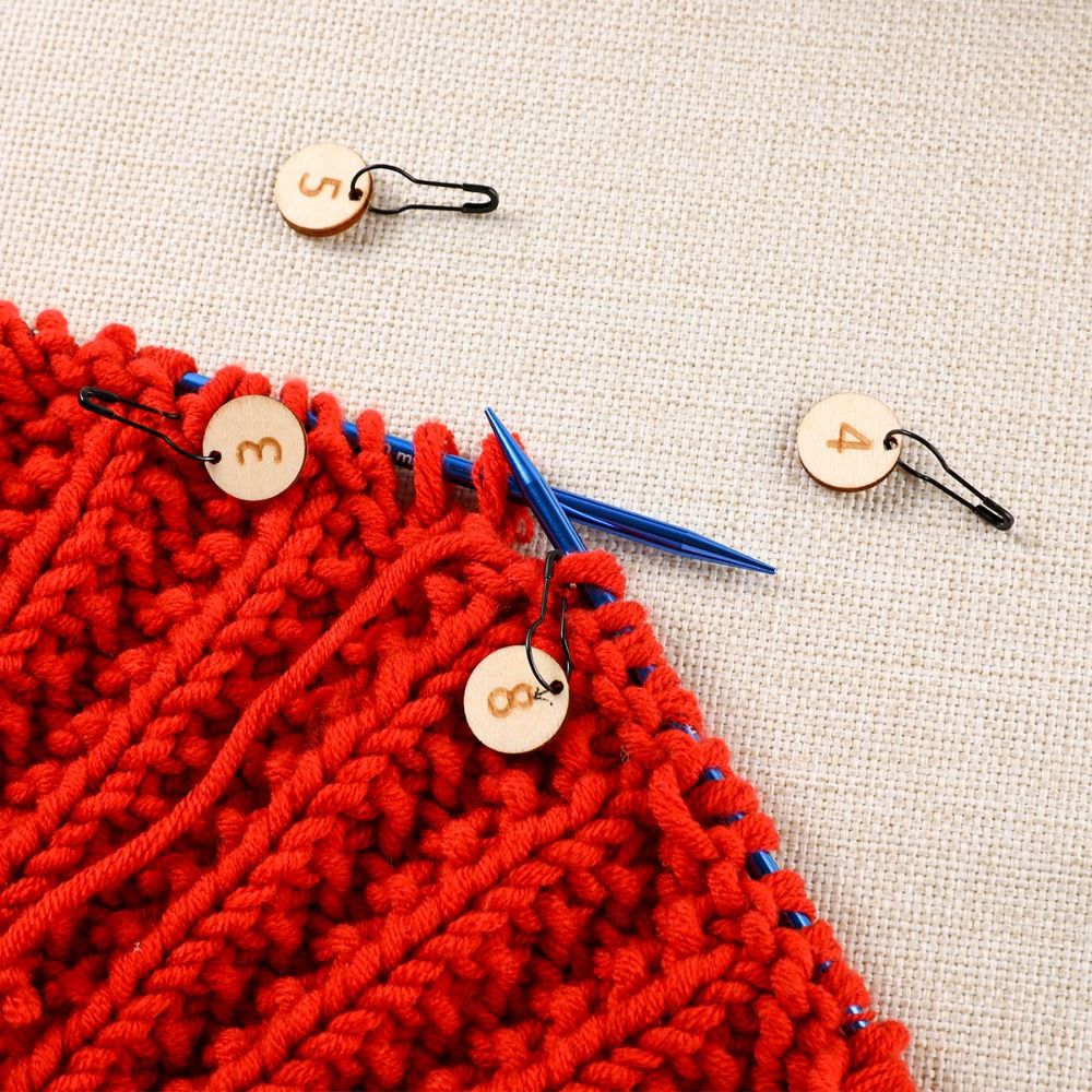 Holz-Stichmarkierungen zum Abs – Stitch Marker Ring Bewertung und Preis