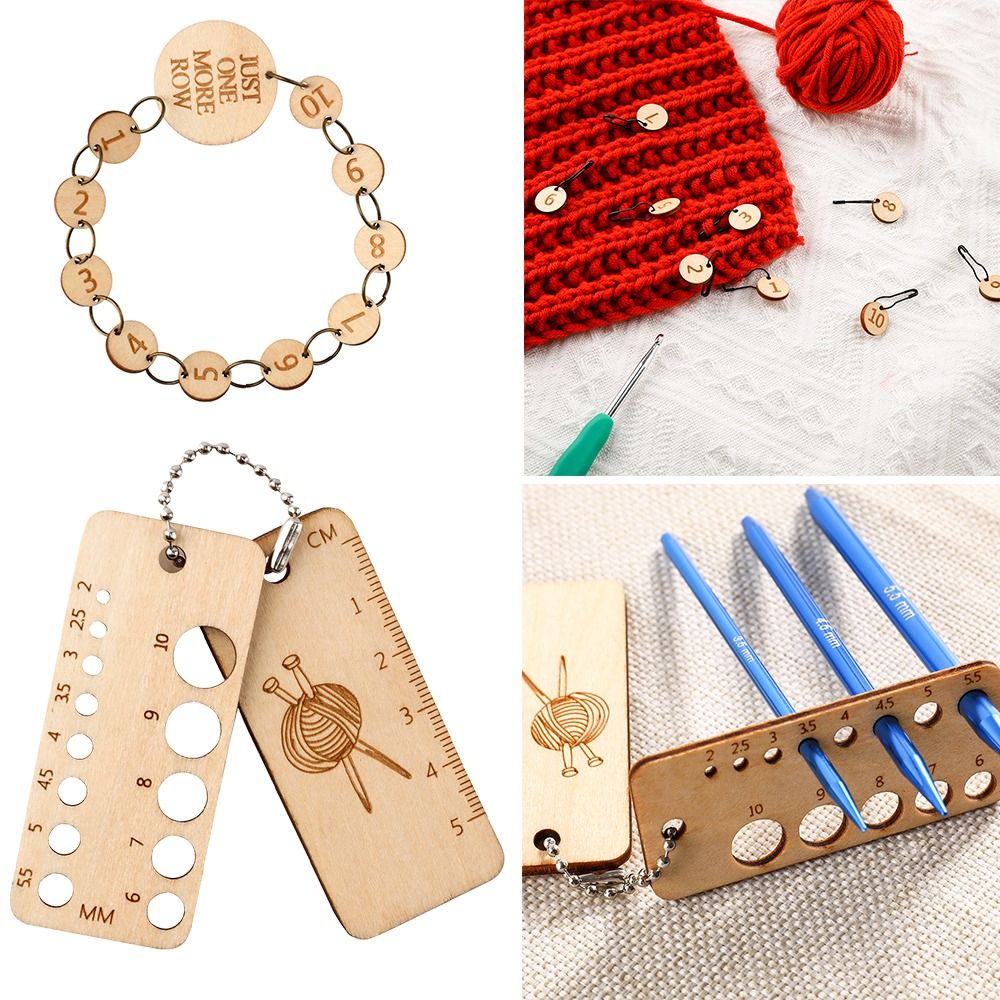 Holz-Stichmarkierungen zum Abs – Stitch Marker Ring Bewertung und Preis